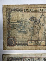 Algeria 5 Francs Banknote 1941 (LOT OF 2) Banque de l’Algérie (Circulated)
