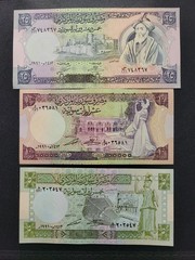 Lebanon Sy 5 10 25 Pounds 1991 UNC UNCIRCULATED P# 100e – 101e – 102e