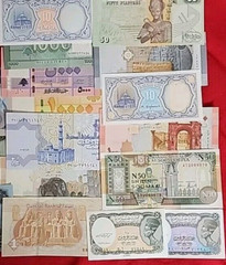17 Middle East Paper Money Uncirculated, Crisp DIFFERENT Years Free Shipping