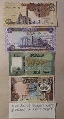 Iraq,Kuwait,Egypt,Lebanon+Bonus Note -USA SELLER- ITEM # H-19