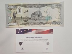 1 x 50,000 Iraq Dinar 50,000 Dinar per purchase USA sellers COA included!!!!