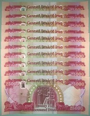 300,000 New Iraqi Dinar – (12) 25000 Banknotes of Iraq Currency NEW IQD Currency