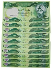 10,000 New Iraqi Dinar – Uncirculated Banknote, UV Verified, Iraq Currency Money