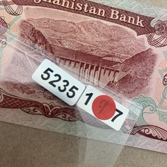 AFGHANISTAN 100 AFGHANIS BANKNOTE WORLD PAPER MONEY Red Currency Memorabilia