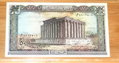 LEBANON-50 LIVRES 1988 PICK 65d PMG 66 EPQ GEM UNC Lebanese Banknote Currency