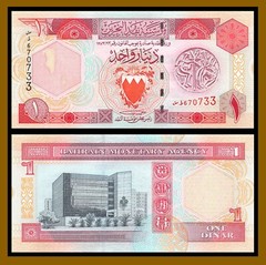 Bahrain 1 Dinar, L.1973 (1998) P-19b Banknote Uncirculated Unc