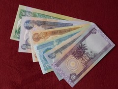 Set of 6 (10K 5K 1K 500 250 50) Iraqi Dinar Uncirculated Notes for Collectors