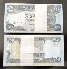 IRAQI DINAR 250 Note x 100 Full Bundle Uncirculated Guaranteed, AUTHENTIC Iraq !