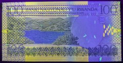 Rwanda 100 Francs UNC Banknote P-29 2003 Ankole-Watusi Cows Plowing Field