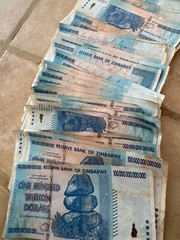 🇿🇼 ZIMBABWE 100 TRILLION DOLLAR, SERIES AA/2008, P-91 CIRCULATED 🇿🇼