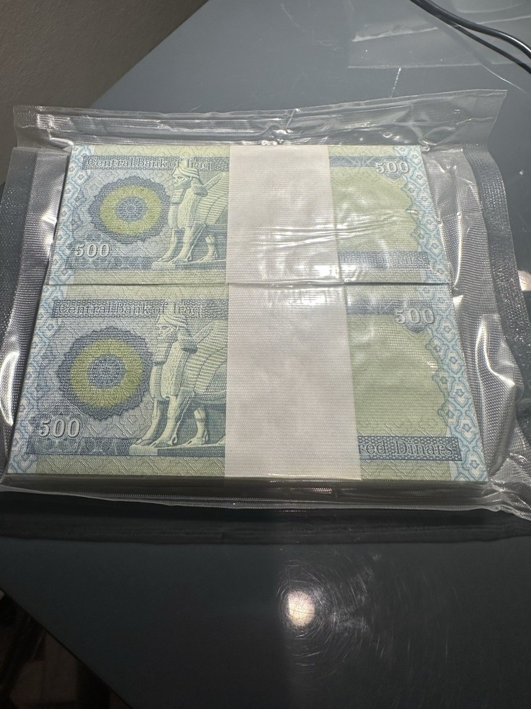 5,000 New Iraqi Dinar 10 X 500 Dinar Notes Unc. – Consecutive Serial Numbers!!!!