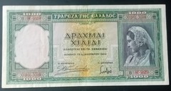 Greece. 1000 Drachma 1939 – XF – Rare Greek banknote Acropole Athena – Athens