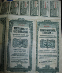 Vintage Poland Bond 1920 twenty years twenty six per cent U.S. Dollar Gold Bond