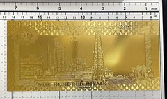 Gold Collection / Fantasy / Saudi Arabia / 100 Riyals / 24k gold plated