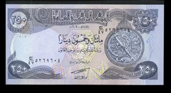 250 Iraqi Dinar x 10 Notes +1 Free With Every Ten Purchased * UNC. Only 8 Left
