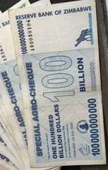 Authentic Zimbabwe 100 Billion Dollars, CIRCULATED Special Agro Cheque 2008