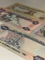 United Arab Emirates Dirham Banknotes Lot of 5 – 5 | 10 | 50 | 100 | 500