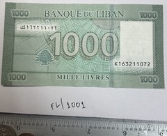 1980’s Banque Du Liban Lebanon 1000 Livres Banknote Free Shipping