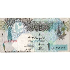 [#636567] Qatar, 1 Riyal, 2008, Undated (2008), KM:28, EF