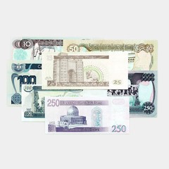 Set of 7 different Iraq Saddam notes 1990’s-2000’s Au-Unc.