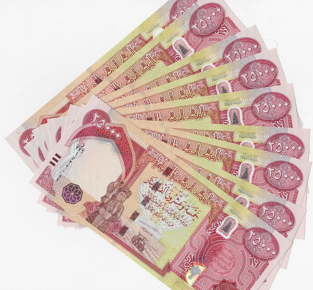 1,000,000 IQD ( 25,000 x 40 ) 2023 UNC 1 Million Iraqi Dinars Authentic