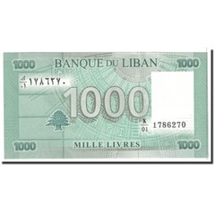[#119463] Banknote, Lebanon, 1000 Livres, 2011, Undated, KM:90, UNC(65-70)