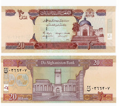 2019 Afghanistan 20 Afghanis P-68 UNC New Banknote