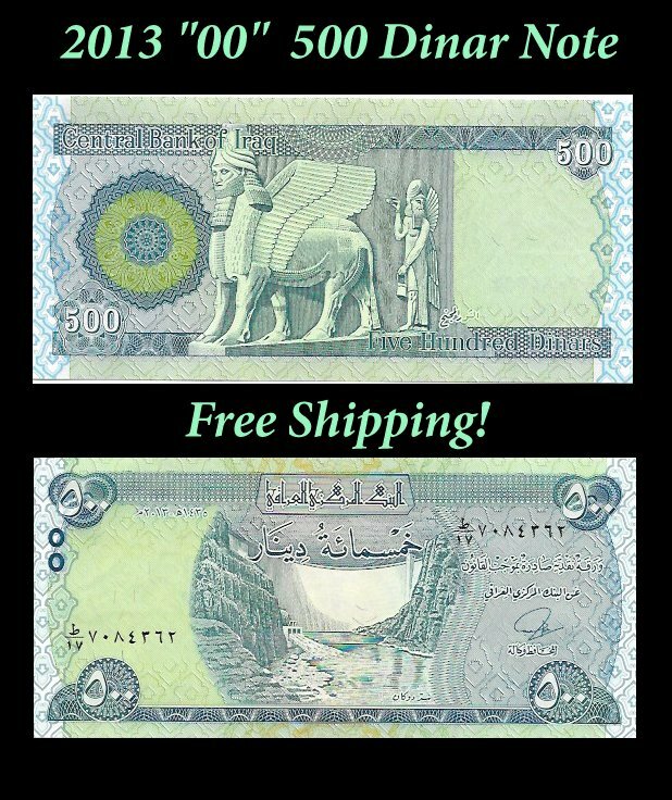 Iraqi Dinar 15,000 30 X 500 Dinar Notes Unc Currency Iraq Money Bank Notes
