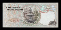 Turkey, 50 Lira, (1976-1987), P-188,1 st ISSUE UNC * Mustafa Kemal ATATÜRK *I