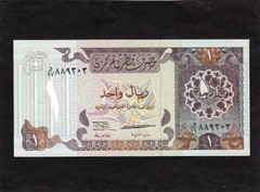 Qatar 1 Riyal 1996 P-14b UNC