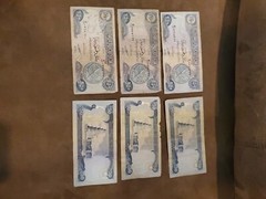 6 of 250 Iraqi Dinar 1,500 Circulated notes in a bundle!!