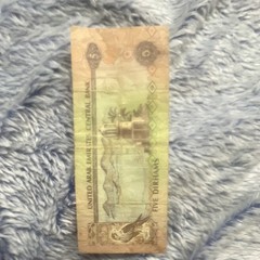 United Arab Emirates Central Bank 5 Dirhams Banknote Circulated Ungraded