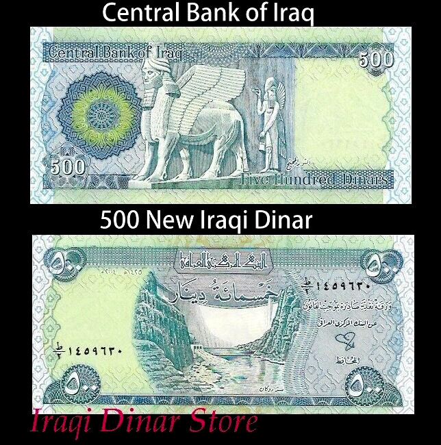 1000 IRAQI DINAR (2 X 500 Dinar Notes) Uncirculated IQD – Only 29 Sets Left