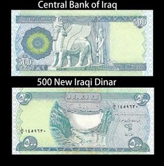 Iraqi Dinar 800 1 x 500 1 x 250 & 1 x 50 PLUS A FREE 500 Vietnamese Dong Unc.