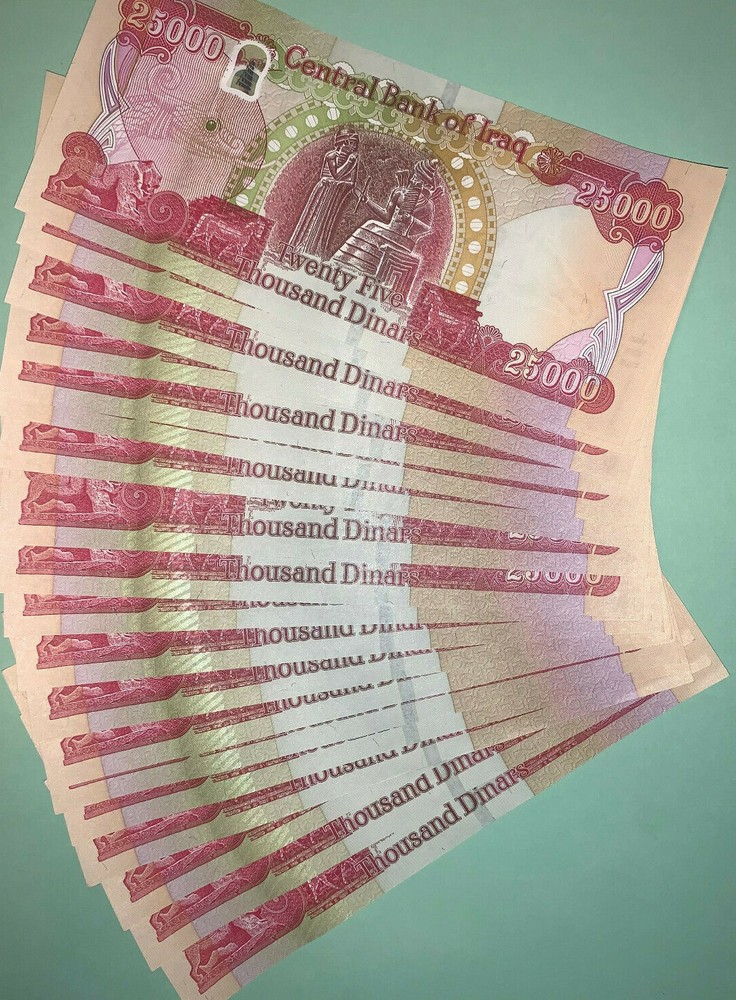 1/2 a MILLION IRAQ DINAR 20x 25000 Iraqi Dinar UNCirculated Guaranteed Authentic