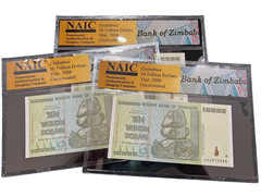 Zimbabwe 10 Trillion Dollars AA/2008, NAIC Paper Money Guaranteed, 70 Superb GEM