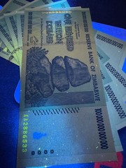 2 X Authentic Zimbabwe 100 Trillion Dollars, CIRCULATED Currency, AA/2008, P-91