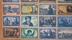 FANTASY JUDAICA 30 Dif. Banknotes lot collection Jewish Leaders & Famous People