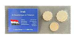 Iraq Coin Set in Uncirculated (UNC) Condition in Blister. Middle East. Asia