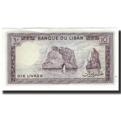 [#599997] Banknote, Lebanon, 10 Livres, KM:63f, UNC(63)