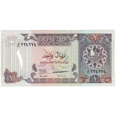 [#192269] Banknote, Qatar, 1 Riyal, KM:14b, UNC(65-70)
