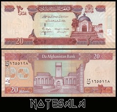 AFGHANISTAN SET 7 Pcs 1, 2, 5, 10, 20, 50 & 100 AFGHANIS 2002-2019 NEW-UNC