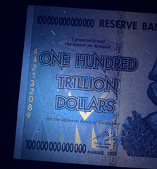 🇿🇼 ZIMBABWE 100 TRILLION DOLLAR AA/2008 P-91 LOT OF 50 CIRCULATED BANKNOTES