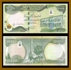 100,000 NEW IRAQ DINAR CURRENCY 10 x 10000 IQD Authentic Banknotes COA Unc