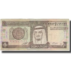 [#128531] Banknote, Saudi Arabia, 1 Riyal, KM:21c, F(12-15)