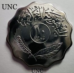 Iraqi Bankenotes And Coins, The 1 Fils ,10 Fils Coins Are UNC, Others About UNC