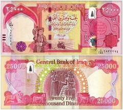 Iraq 50-50000 Dinars 8 Pieces Set, 2003-2021, P-90-103, UNC