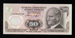 Turkey, 50 Lira, (1976-1987), P-188,1 st ISSUE UNC * Mustafa Kemal ATATÜRK *I