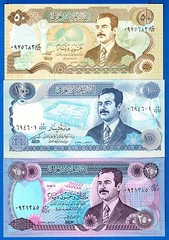 IRAQ P-83 P-84 P-85 50, 100, 250 Dinara Saddam Uncirculated Set #5