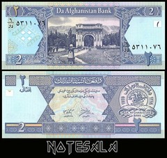 AFGHANISTAN SET 7 Pcs 1, 2, 5, 10, 20, 50 & 100 AFGHANIS 2002-2019 NEW-UNC